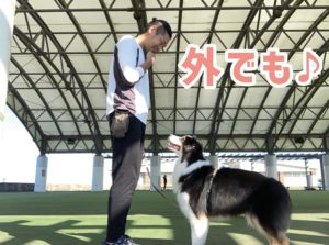 外でアイコンタクト②